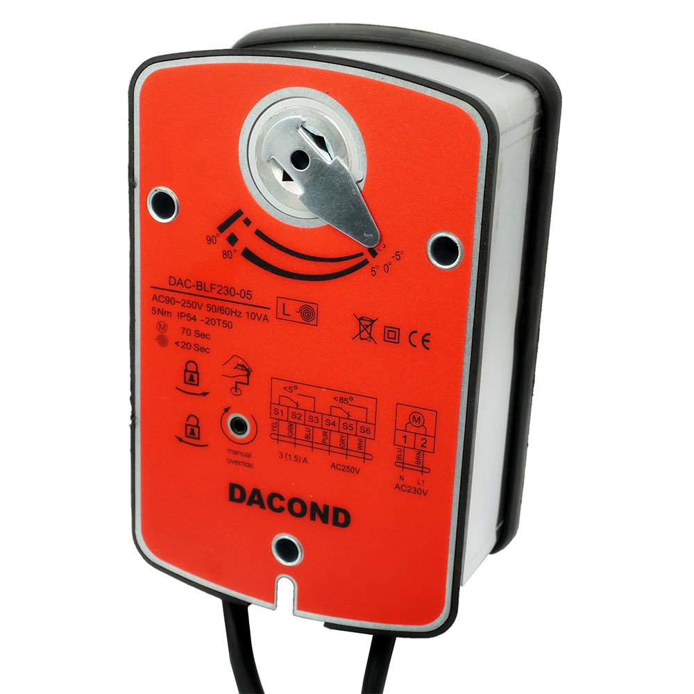 Противопожарный привод воздушной заслонки DAC-BLF230-15