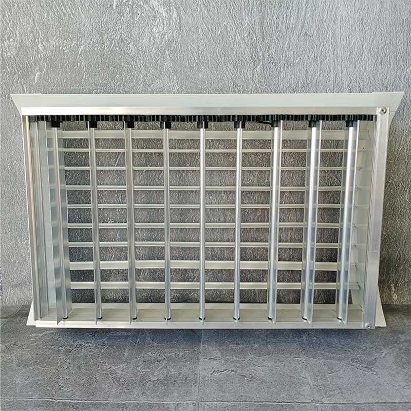 Цилиндрическая однорядная регулируемая вентиляционная решетка ОГРЦ-Р с БРВ