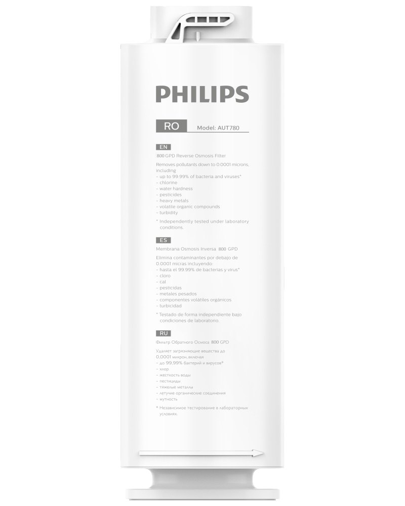 Картридж обратноосмотический Philips AUT780/10 для системы фильтрации AUT7006/10 Картридж обратноосмотический Philips AUT780/10 для системы фильтрации AUT7006/10