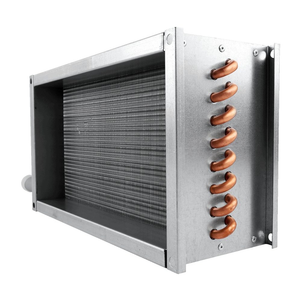 Водяной нагреватель для прямоугольных каналов ZILON ZWS 400x200-2