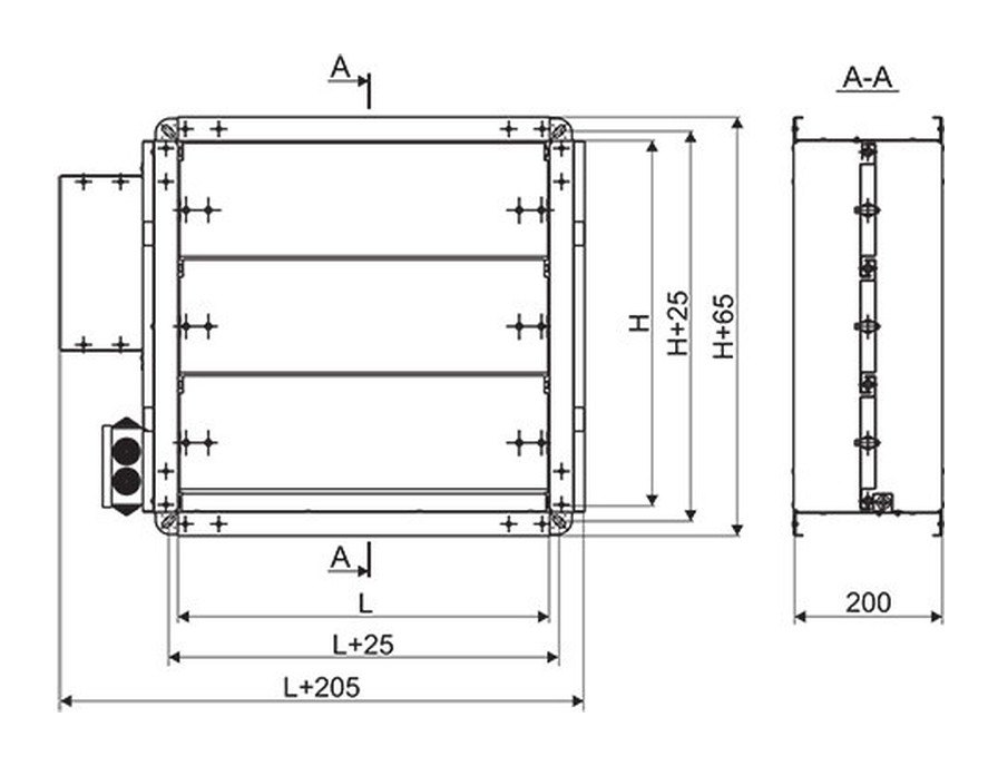 Клапан воздушный утеплённый КВУ 1300×700 Клапан воздушный утеплённый КВУ 1300×700