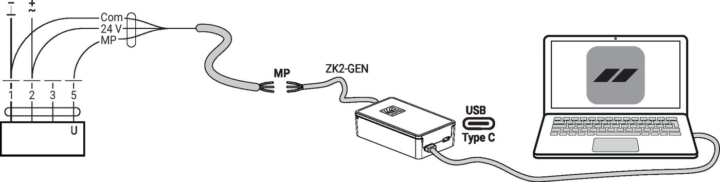 Габаритный чертёж Belimo LF24-SR